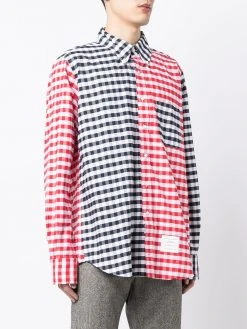 Thom Browne gingham-check long-sleeve shirt