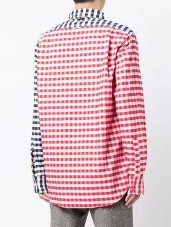 Thom Browne gingham-check long-sleeve shirt