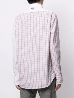 Outlet π€© Thom Browne Multi panel check print shirt shirts of men 𧨠9 Thom Browne multi-panel check-print shirt
