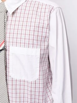 Outlet π€© Thom Browne Multi panel check print shirt shirts of men 𧨠10 Thom Browne multi-panel check-print shirt