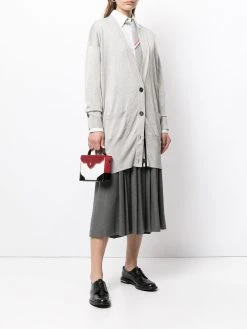 Thom Browne RWB stripe buttoned cardigan