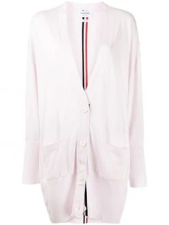 Thom Browne RWB-stripe long cardigan