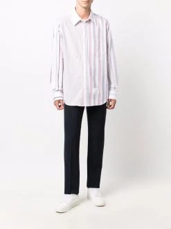 Thom Browne panelled striped shirt