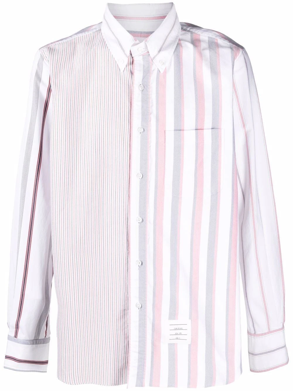 Best Pirce π Thom Browne Panelled striped shirt shirts of men β€οΈ 1 Thom Browne panelled striped shirt