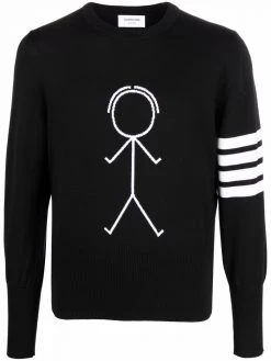 Thom Browne graphic print jumper