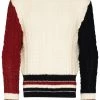 Thom Browne three-tone cable-knit jumper