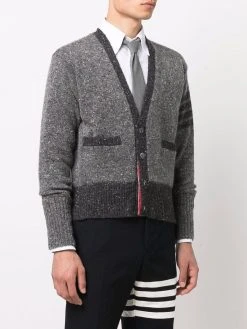 Wholesale π Thom Browne 4 Bar stripe tweed cardigan cardigans of men βοΈ 7 Thom Browne 4-Bar stripe tweed cardigan