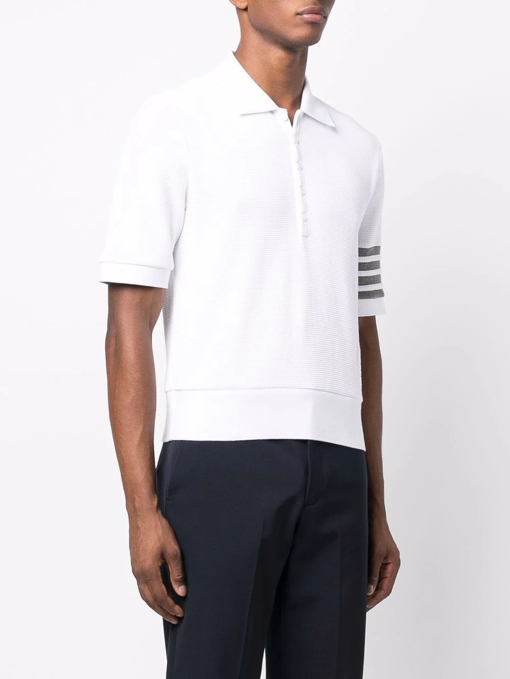 New 🧨 Thom Browne 4 Bar stripe polo shirt polo shirts of men ✨ 3 Thom Browne 4-Bar stripe polo shirt