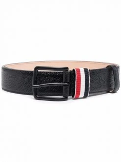 Thom Browne signature three stripe detail belt