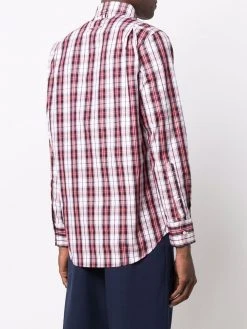 Thom Browne tartan-check poplin shirt