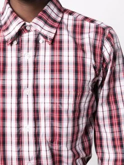 Thom Browne tartan-check poplin shirt