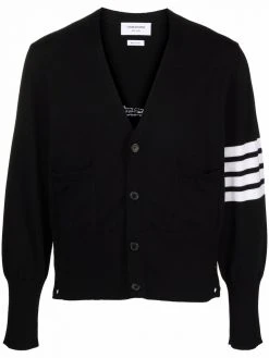 Thom Browne 4-Bar Stripe V-neck cardigan