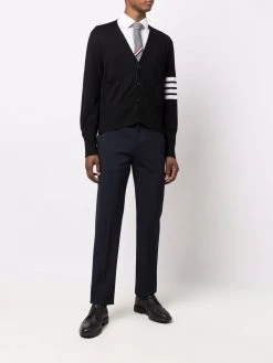 Thom Browne 4-Bar Stripe V-neck cardigan
