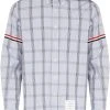Thom Browne RWB-armband windowpane-print shirt