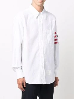 Thom Browne 4-Bar stripe long-sleeve shirt