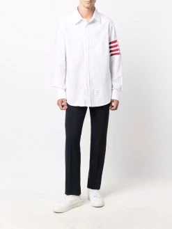 Thom Browne 4-Bar stripe long-sleeve shirt