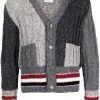 Thom Browne RWB-stripe two-tone cardigan