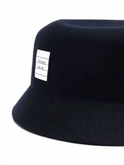 Thom Browne address logo patch bucket hat