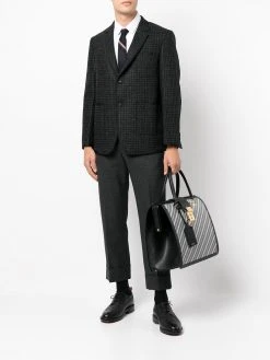 Thom Browne diagonal-stripe briefcase