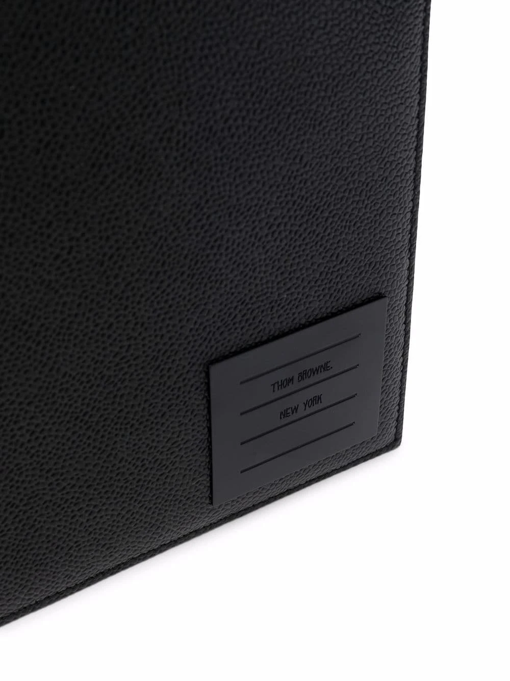 Best Sale ⌛ Thom Browne Grosgrain tab leather clutch bag clutch bags of men ✨ 8 Thom Browne grosgrain-tab leather clutch bag