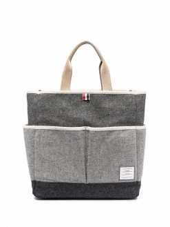 Thom Browne bitonal tote bag