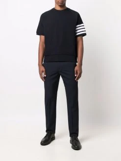 Thom Browne 4-Bar short-sleeve sweatshirt