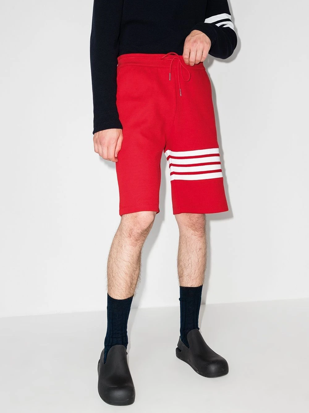 Flash Sale β Thom Browne 4 Bar stripe track shorts track & running shorts of men π 2 Thom Browne 4-Bar stripe track shorts