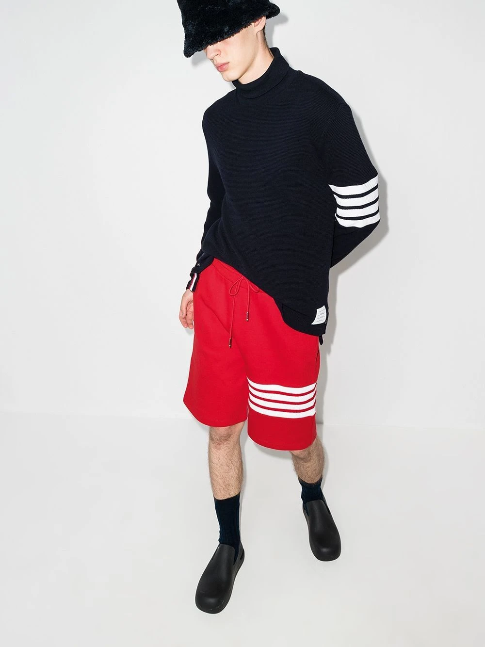 Flash Sale β Thom Browne 4 Bar stripe track shorts track & running shorts of men π 5 Thom Browne 4-Bar stripe track shorts