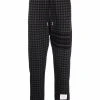 Thom Browne houndstooth-check track pants