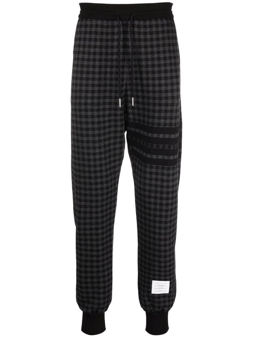 Top 10 π₯ Thom Browne Houndstooth check track pants sweatpants of men βοΈ 1 Thom Browne houndstooth-check track pants