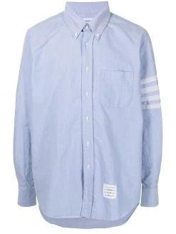 Thom Browne four-stripe button-down shirt