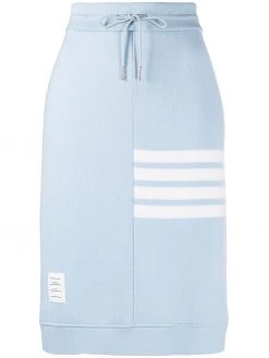 Thom Browne 4-Bar motif drawstring skirt