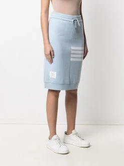 Thom Browne 4-Bar motif drawstring skirt
