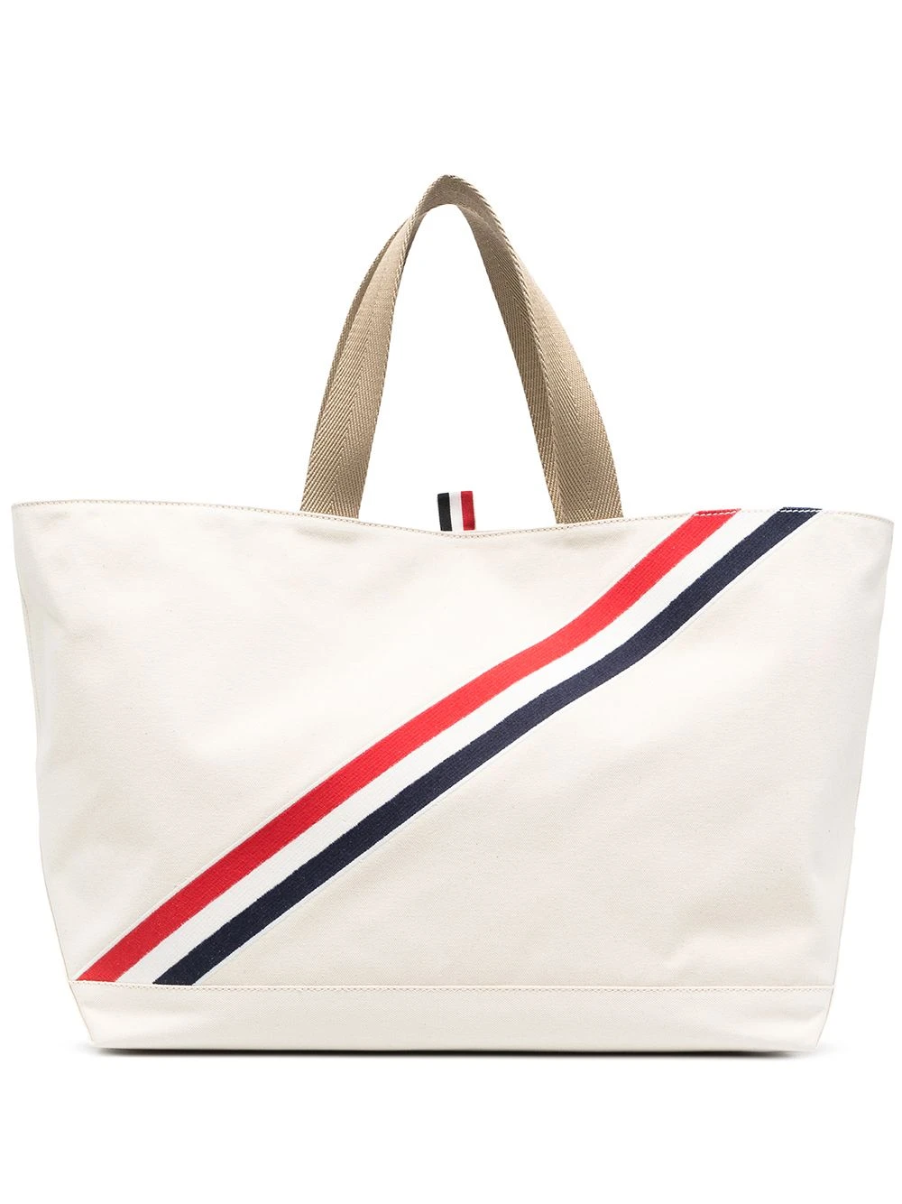 Flash Sale π Thom Browne RWB stripe canvas tote bag tote bags of men βοΈ 1 Thom Browne RWB stripe canvas tote bag