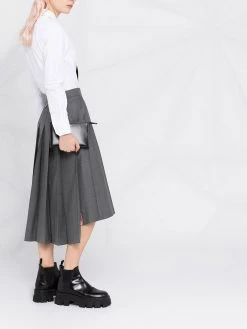 Thom Browne pleated midi skirt