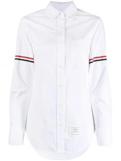 Thom Browne RWB tri-stripe armband shirt