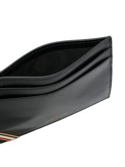 Thom Browne RWB-plaque leather cardholder