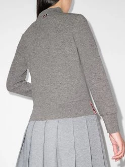 Hot Sale ❤️ Thom Browne Logo patch knitted pool shirt knitted tops of women 🤩 5 Thom Browne logo-patch knitted pool shirt