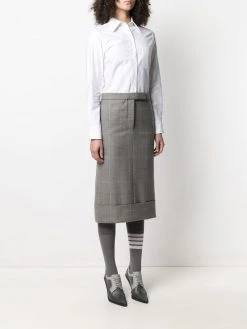 Thom Browne check-print shirtdress