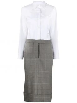 Thom Browne check-print shirtdress