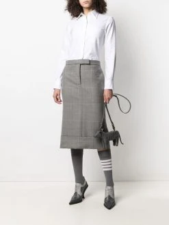 Thom Browne check-print shirtdress