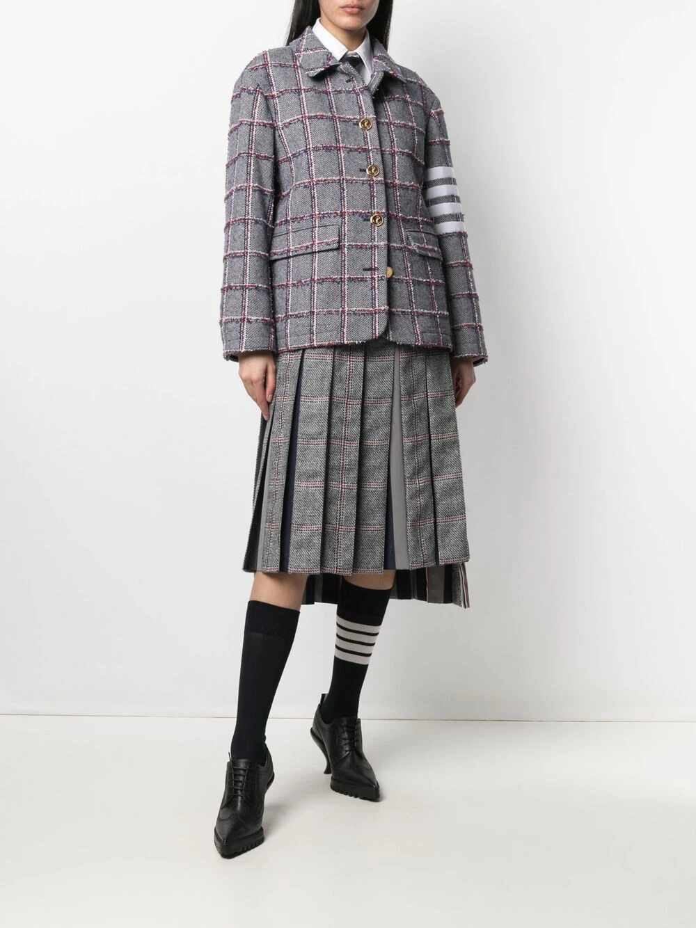Cheap βοΈ Thom Browne Dropped back pleated skirt pleated skirts of women π 2 Thom Browne dropped back pleated skirt