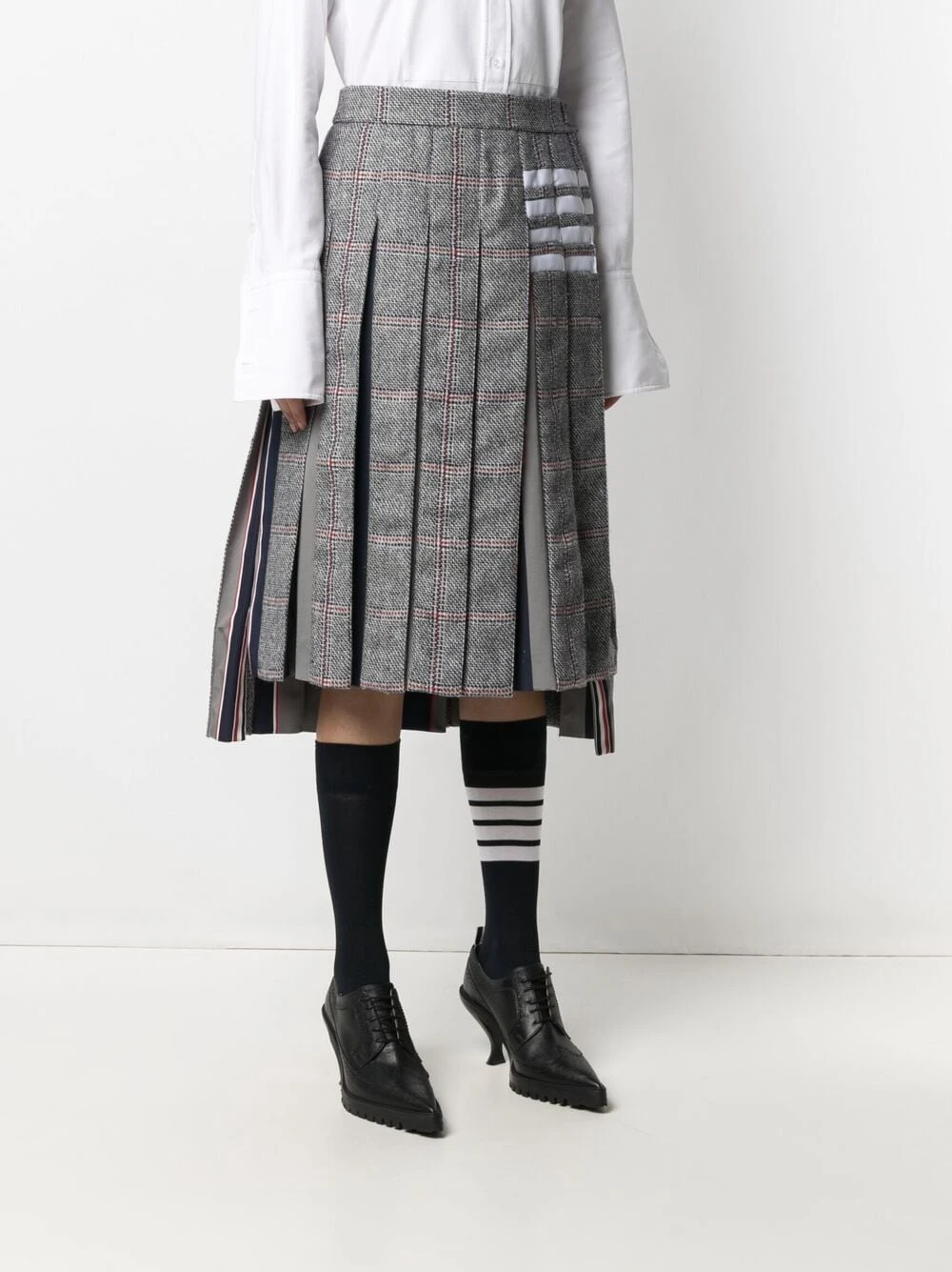 Cheap βοΈ Thom Browne Dropped back pleated skirt pleated skirts of women π 3 Thom Browne dropped back pleated skirt