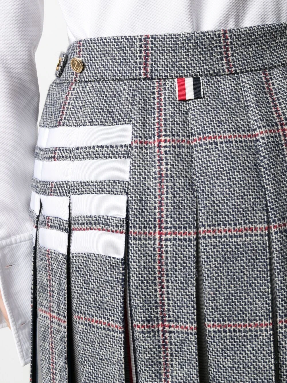 Cheap βοΈ Thom Browne Dropped back pleated skirt pleated skirts of women π 5 Thom Browne dropped back pleated skirt