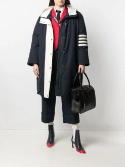 Thom Browne 4-bar padded coat