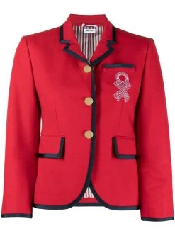 Thom Browne grosgrain trim blazer jacket