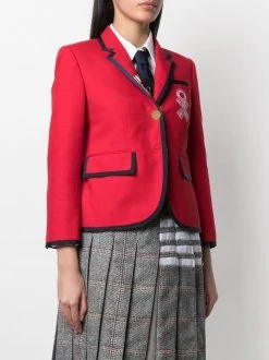 Thom Browne grosgrain trim blazer jacket