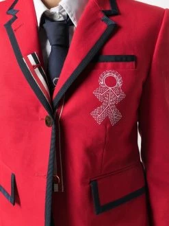 Thom Browne grosgrain trim blazer jacket