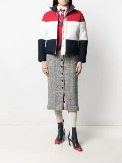 Thom Browne colour-block puffer jacket