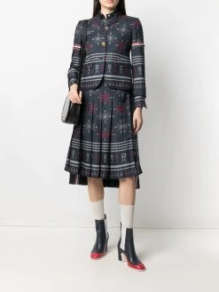 Thom Browne falling snowflake sports blazer